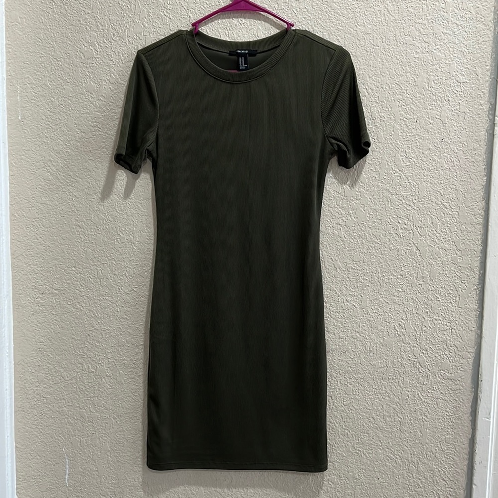 Forever 21 Short Green Dress, Size M